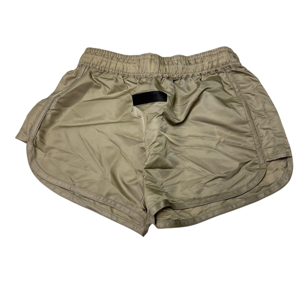 Fear of God Essentials Womens Nylon Volley Running Shorts Sage Green XS